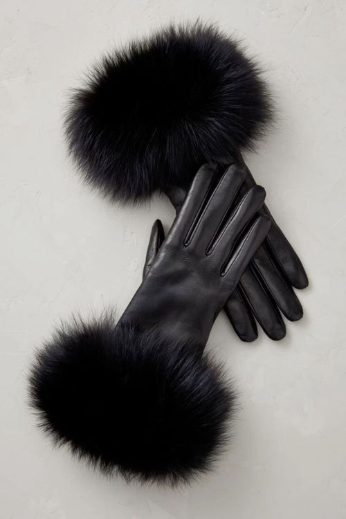 Gants Cuir - Fourrure renard