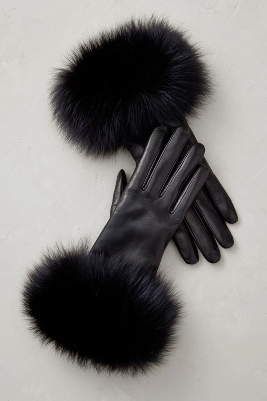 Gants Cuir - Fourrure renard